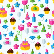 Abstract colorful gifts seamless pattern Birthday romantic holiday background