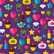 Abstract colorful gifts seamless pattern Birthday Valentines romantic holiday background