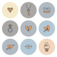 Happy Valentines Day Icons N476