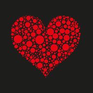 dotted heart N3