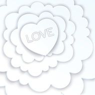 White love in the clouds