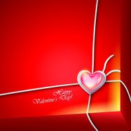 Valentines day background with parcel