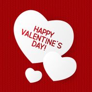 Paper hearts on wooden background N4
