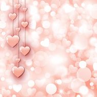 Background with beautiful pink hearts