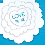 Heart in the clouds love is air