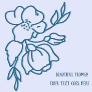 Flower hand-drawn sketch for your design N2