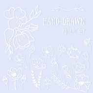 Flower hand-drawn sketch for your design N3