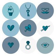 Happy Valentines Day Icons N495