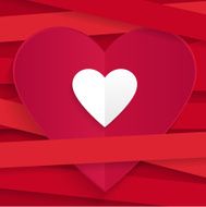 Happy Valentines Day white Heart N2