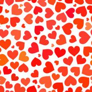 Red heart on a white background seamless pattern for Valentines