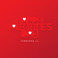 valentine`s day lettering typography design- february 14th