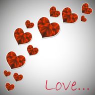 Happy Valentine's Day lettering Greeting Card on white background N4