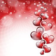 Abstract background to the Valentines day