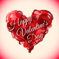 abstract red heart valentine's day background