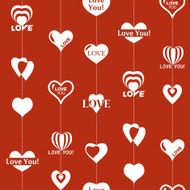 Heart pattern to Valentines Day Seamless texture with Hearts N10
