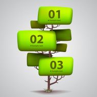 Vector tree banner
