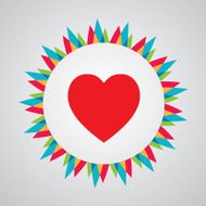 heart shape card design