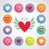 heart shape symbol design N4