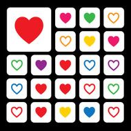 vector heart shape symbol N2