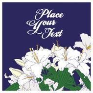 White lilies card N2