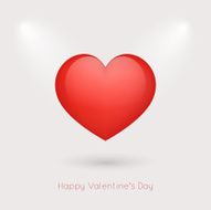 Valentines day card with heart N4