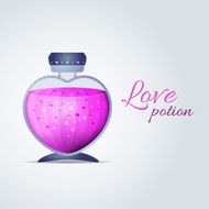 Vector Love Potion for Valentines Day cards