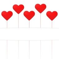 Valentines Day postcard template white and red