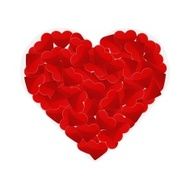 One big heart made of small hearts