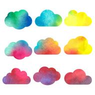 Watercolor sky background