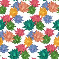 Seamless Pattern Lotus
