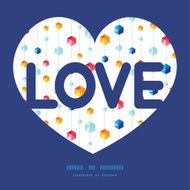 Vector abstract hanging jewels striped love text frame pattern invitation