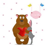 LOVE ME romantic card