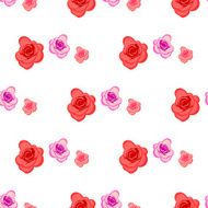 Spring seamless pattern with roses