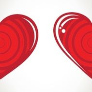 Valentines Day Card with Heart Vector Illustration N3