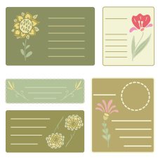 Summer Flowers Decoration Sticker Scrapbook Set N2