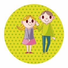 Valentine's day couple theme elements N32