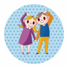 Valentine's day couple theme elements N34