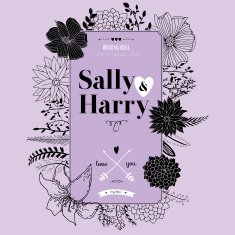 Vintage romantic floral Save the Date invitation in bright color N6
