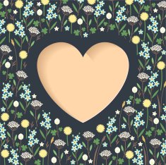 Meadow flowers heart N2