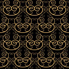 Vintage swirl calligraphy seamless pattern background