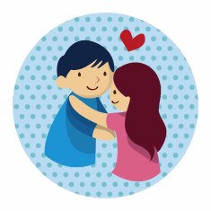 Valentine's day theme love couple elements vector N15