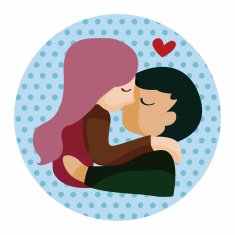 Valentine's day theme love couple elements vector N16