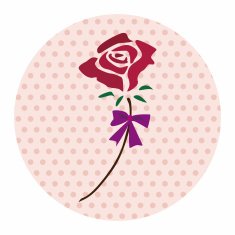 Valentine's Day flower flat icon elements background eps10 N3