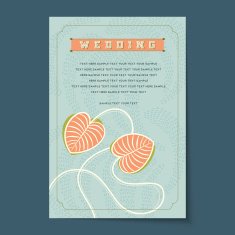 Beautiful vintage invitation cards layouts N50