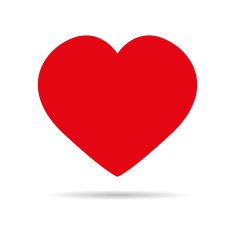 Heart red icon vector illustration