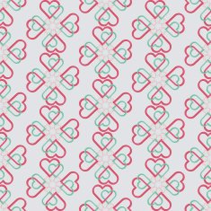 Seamless pattern of joint heart