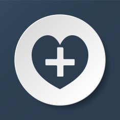 heart Icon Flat design style N6