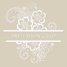 Vector lace card N9
