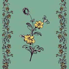 floral pattern drawing fancy flower N2