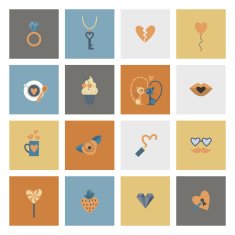 Happy Valentines Day Icons N370